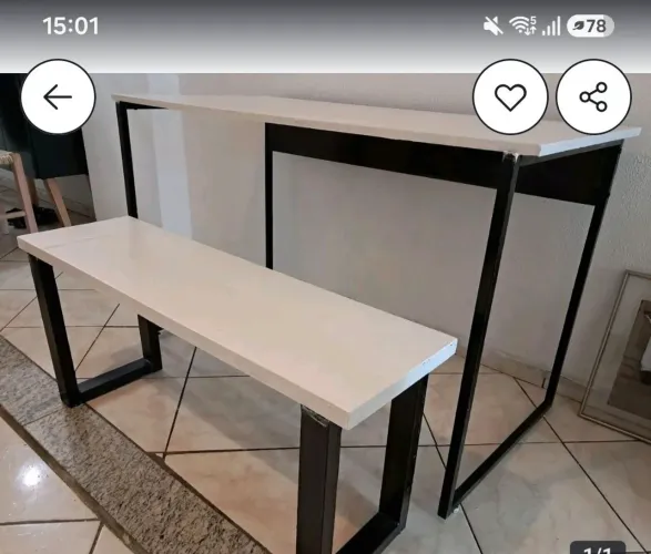 MESA INDUSTRIAL COM BANCO