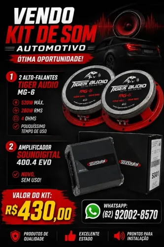 KIT DE SOM AUTOMOTIVO