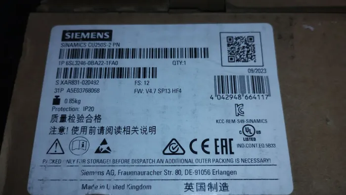 2 Unidade controle g120 siemens