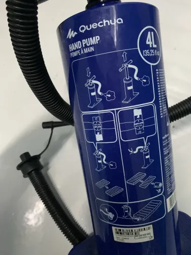 Bomba de ar para colchão Inflável cor azul