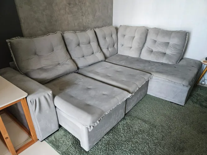 Sofá em L 2,70x2,10 (Retrátil)