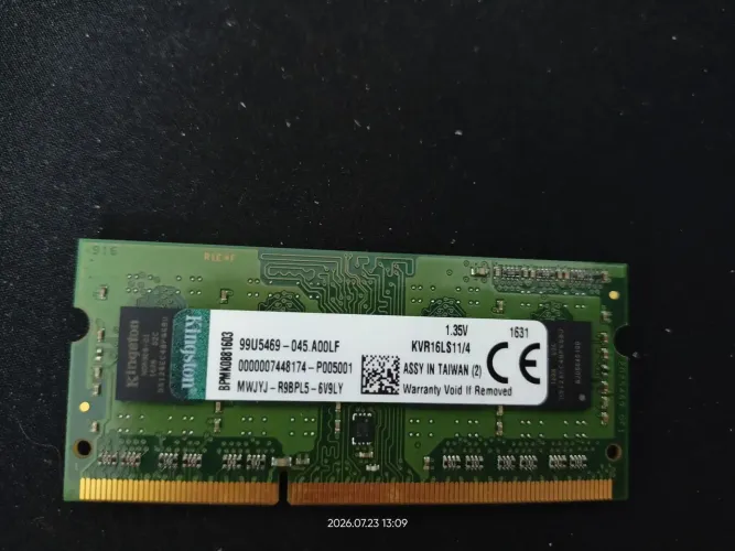 Memória notebook 4G ddr3 L 1600mz
