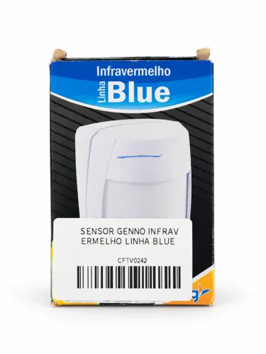 Sensor Infravermelho Genno Linha Blue com Fio para Alarme
