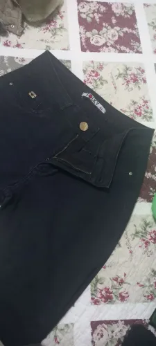 Calça Jeans Preta Folk