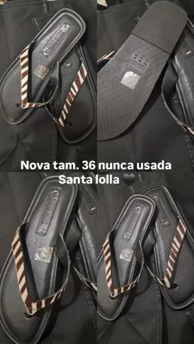 Sandália santa lolla couro nova