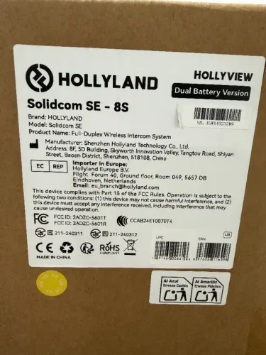 Intercom Hollyland Solidcom SE-8S Dual Battery