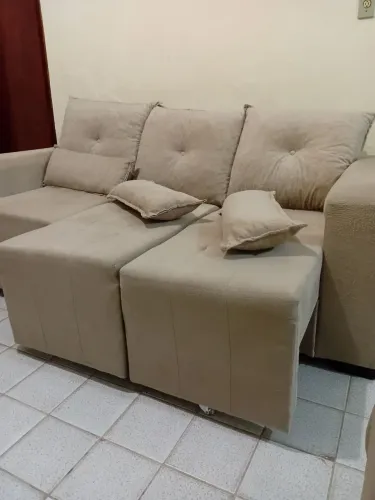 Sofá retrátil 3 lugares