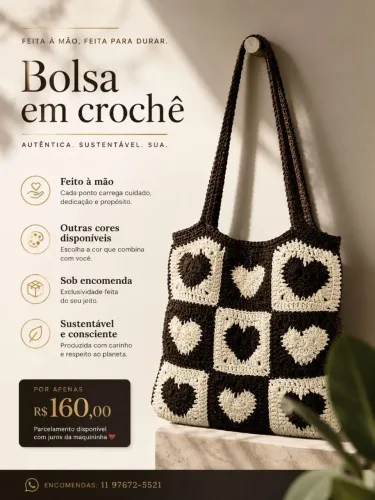 Bolsa de crochê 