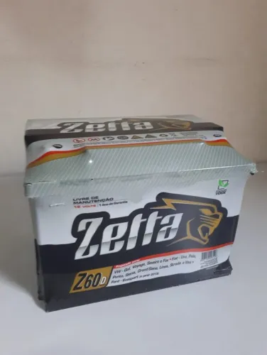 Bateria 60 Amperes Zetta/Garantia 12 Meses/Entrega-Instalação Grátis