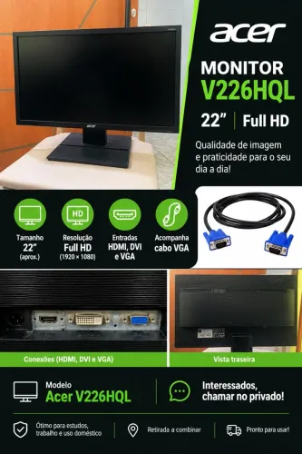 Monitor Acer 22 polegadas