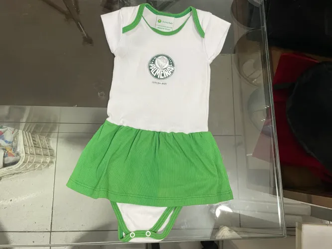 Body Vestido Palmeiras Oficial Torcida Baby