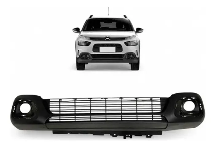Spoiler Dianteiro Citroen C4 Cactus 2019 A 2024 Original Preto