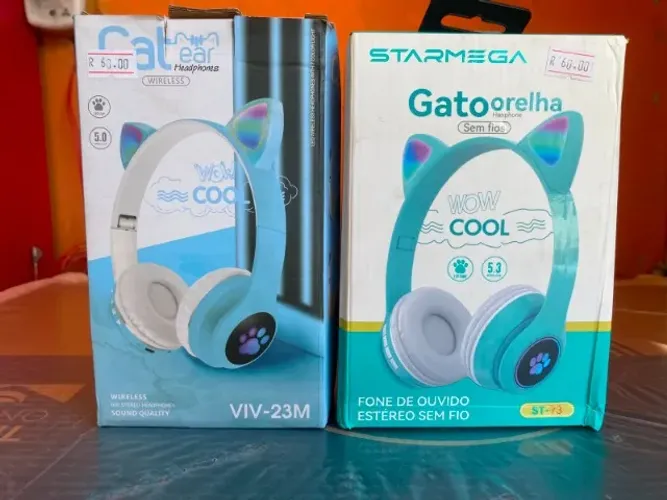 FONE DE OUVIDO ESTÉREO SEM FIO VALOR 60,00 CADA