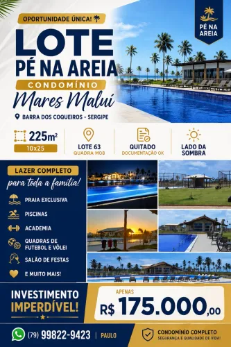 Lote Pé na areia