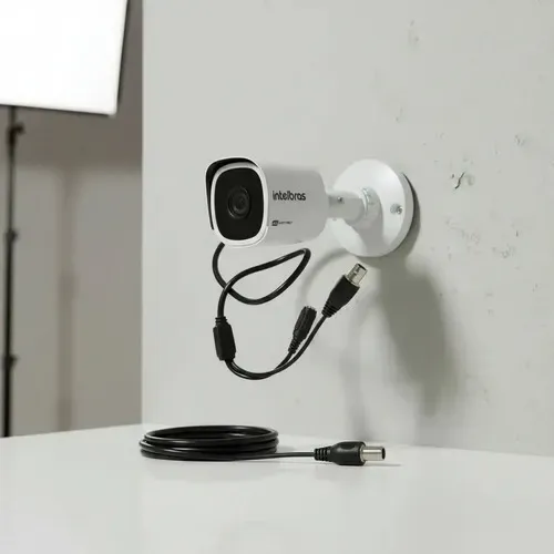 Base Plástica Intelbras Para Camera Vhd 1020 B Com Cabo