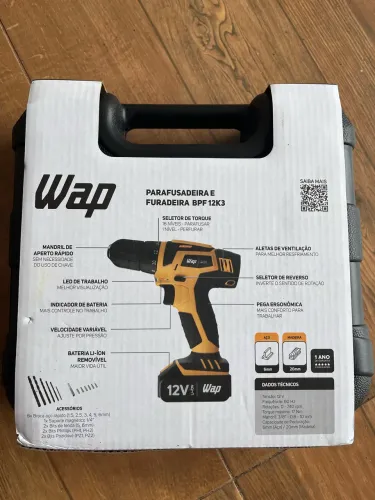 Parafusadeira Furadeira Sem Fio 12V WAP BPF (NOVA)