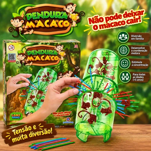 Jogo Pendura Macaco Polibrinq