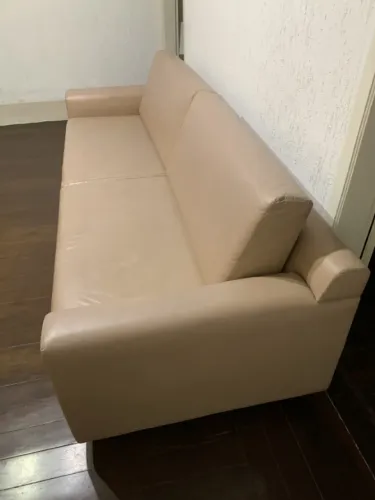 Sofá 2 lugares com Puf - R$ 600,00