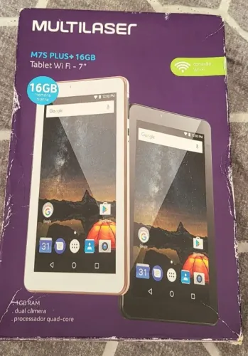 Tablet Multilaser 7" Polegadas Wi Fi novo. Aceito cartão