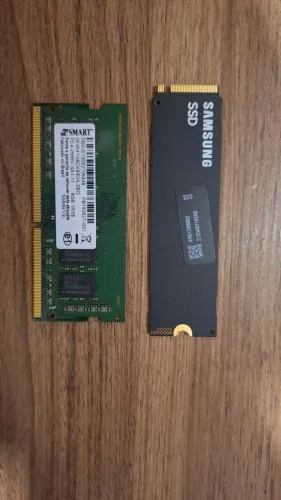 Memória RAM notebook DDR4 8GB + SSD M2 SAMSUNG 512GB