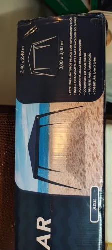 Tenda gazebo azul 3x3 metros