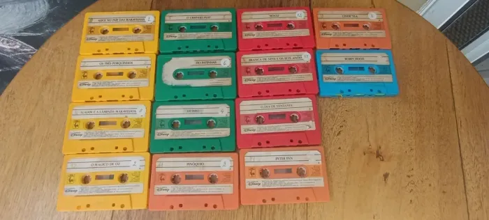 FITAS K7 CLÁSSICOS DISNEY RARIDADES DOS ANOS 80. R$30,00 CADA FITA. NOVA CULTURAL 1986