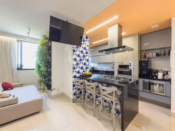 LINDO APARTAMENTO EM PRÉDIO NOVO! 2 QUARTOS (1 SUÍTE), 2 VAGAS E COBERTURA COLETIVA, À VEN
