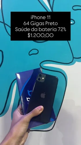 Seminovo: iPhone 11 64GB Preto - Em perfeito estado | Loja Fisica