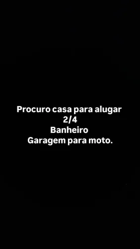 Procura-se casa para alugar