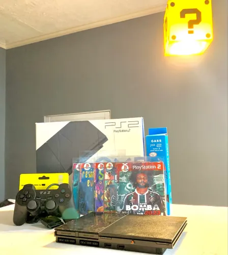 PlayStation 2 slim c/ 3 meses de garantia 