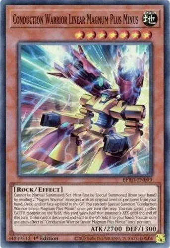 Yugioh!!! Conduction Warrior Linear Magnum Plus Minus BPRO-PT099 Super Rare