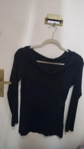 Blusa manga longa viscose