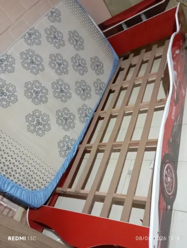 Cama infantil carro com colchão