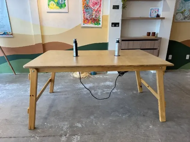 Mesa retangular Compensado naval Virola Fenolica dobrável 