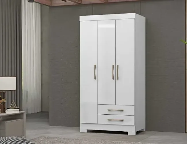 Guarda Roupa Angra 3 Portas 2 Gavetas