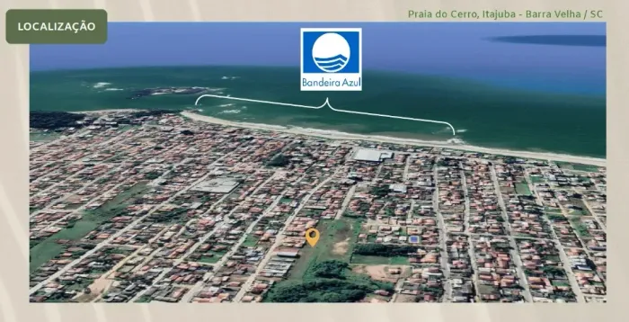 Apartamento em Itajuba Barra Velha, 2 quartos a 700mts do mar