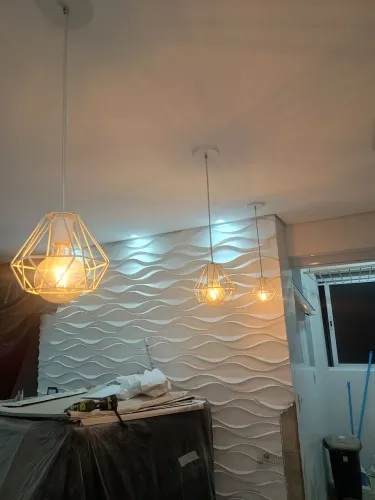 Pendente com lâmpada led filamento