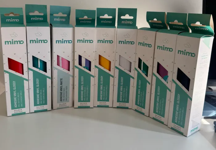 Kit com 9 Adesivos Vinil Glossy Color Pop Mimo
