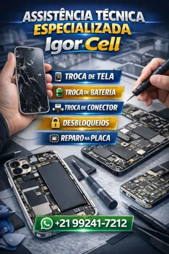 Igor Cell: Diagnóstico e reparo de celular, PC e notebook na hora