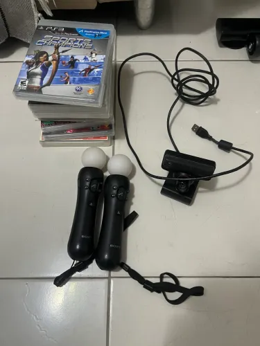Kit completo move ps3+jogos