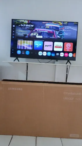 Tv Samsung 50 polegadas smart 4k Alexa comando de voz Bluetooth na caixa com vídeo Xbox 