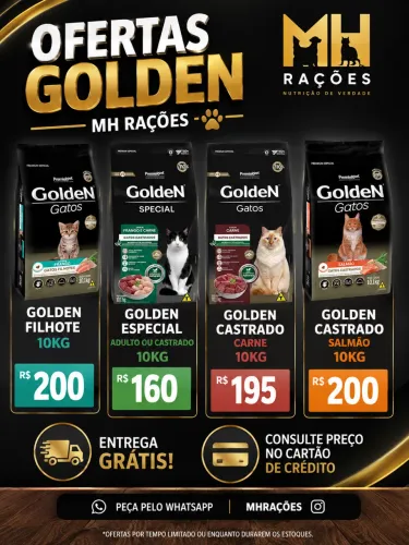 Ração golden 10kg entrega grátis
