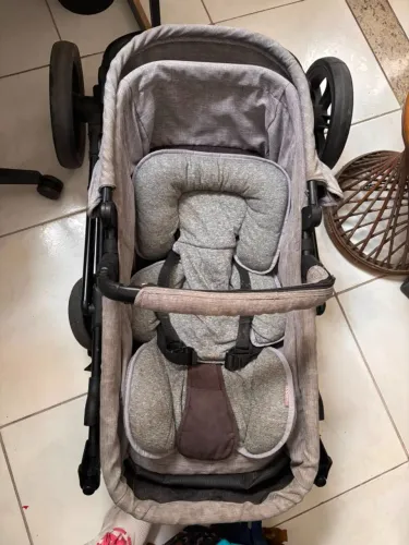 Carrinho de bebê Cosco Kids, Travel System - Poppy Duo | Cor: Cinza
