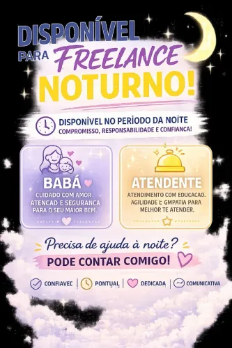 Disponível para freelance