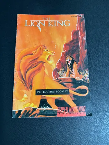 Manual The Lion King Original Super Nintendo