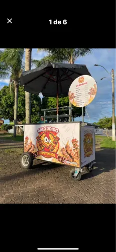 Ótima oportunidade carrinho de espetinho completo 
