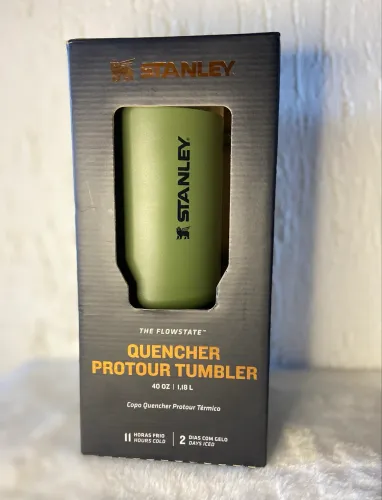 Garrafa Térmica Stanley Quencher 1,18L Protour D Pine Verde