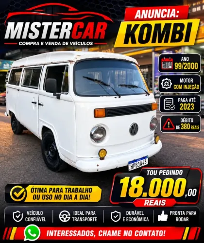 Volkswagen Kombi Standard/ Luxo/ Serie Prata 1999