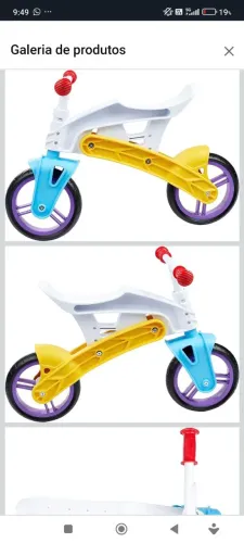 Bicicleta de equilibrio Fischer Price, bike infantil para coordenação motora e equilíbrio.