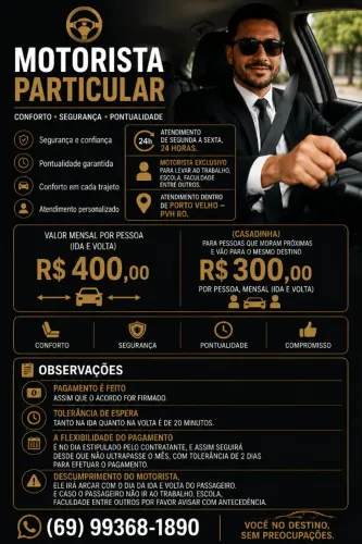 Motorista de Particular ou Aplicativo